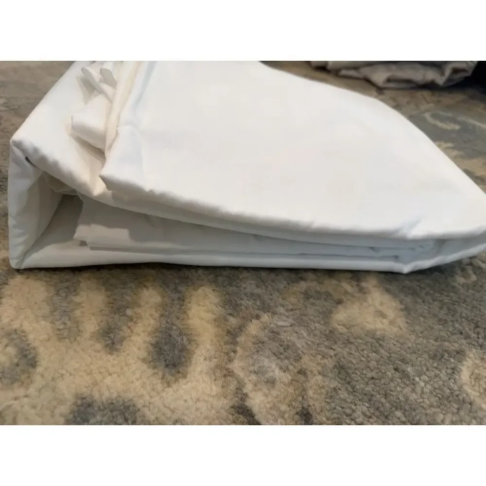 Nordstrom Rack 100% Cotton White King Size Flat Sheet & 2 Pillowcases NEW
